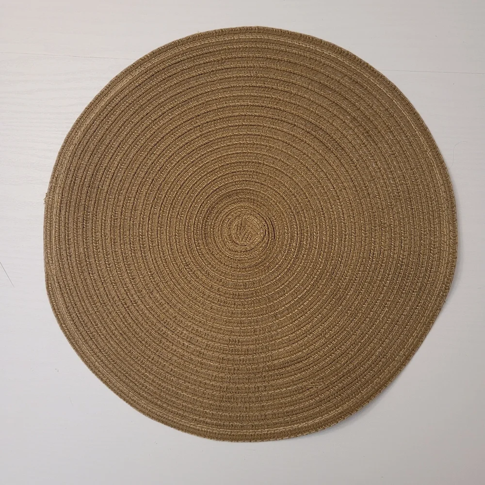 Set Of 4 Round Woven Braided Placemats 15